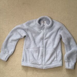 Athleta Kids Fuzzy Gray Jacket